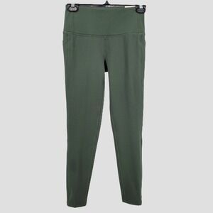 DSG Momentum Womens XS High Rise‎ Leggings Muted Olive Green Moisture Wicking